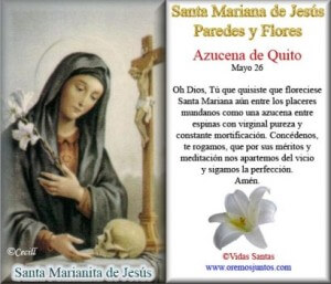 SANTA MARIANA DE JESÚS