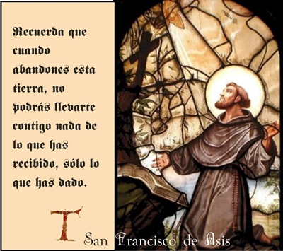 PADRE NUESTRO DE SAN FRANCISCO DE ASIS