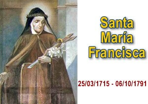 SANTA MARÍA FRANCISCA DE LAS 5 LLAGAS