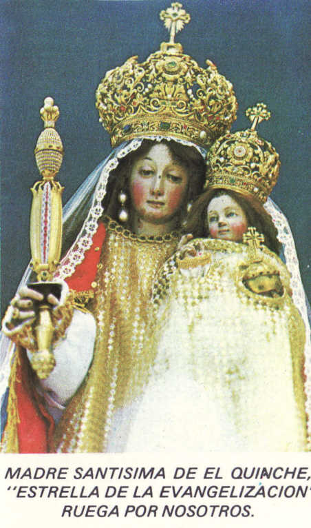 DÍA SEXTO NOVENA A LA VIRGEN DEL QUINCHE