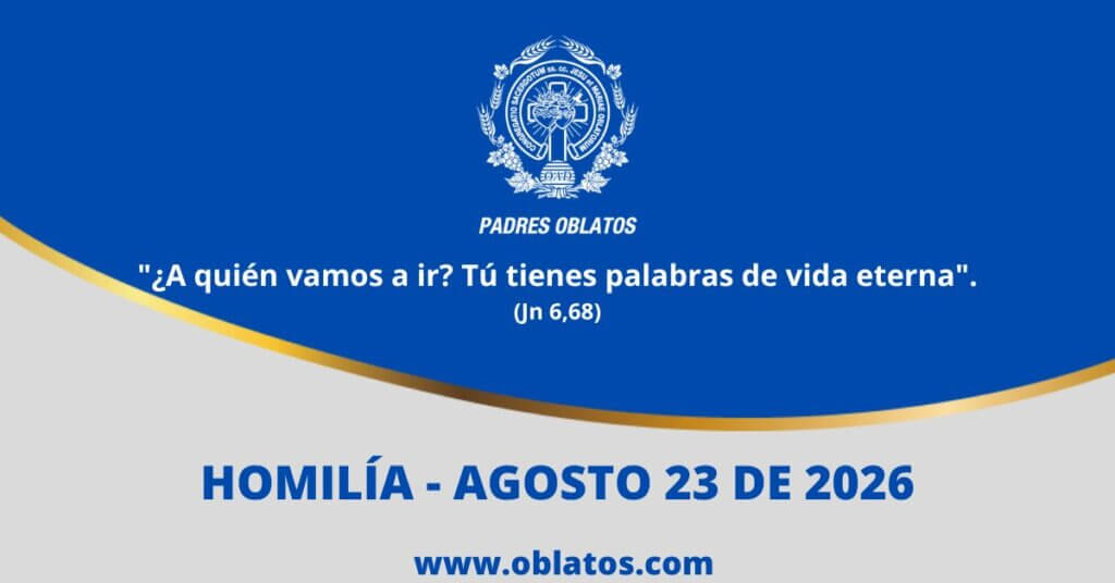 Homilía agosto 23 de 2026
