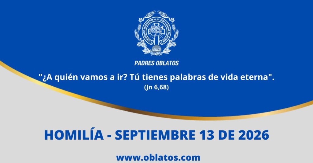 Homilía septiembre 13 de 2026