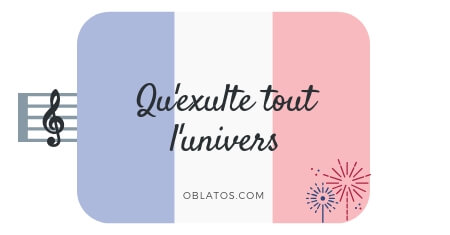 QU'EXULTE TOUT L'UNIVERS