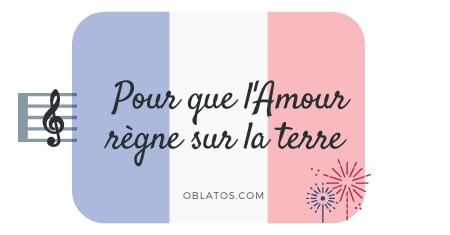 POUR QUE L'AMOUR RÈGNE SUR LA TERRE