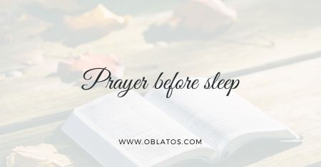 PRAYER BEFORE SLEEP