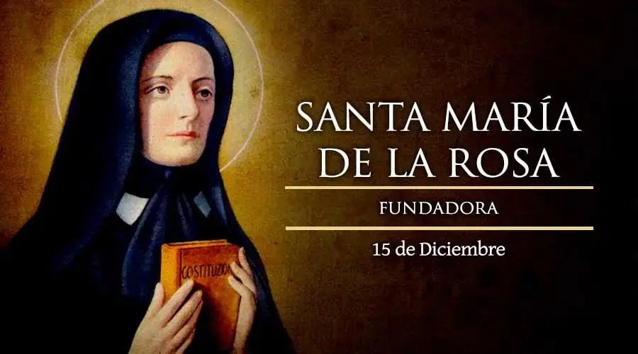 SANTA MARÍA DE LA ROSA 15 DE DICIEMBRE