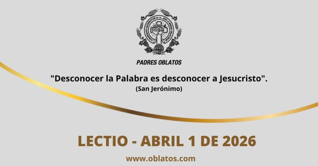 Lectio abril 1 de 2026