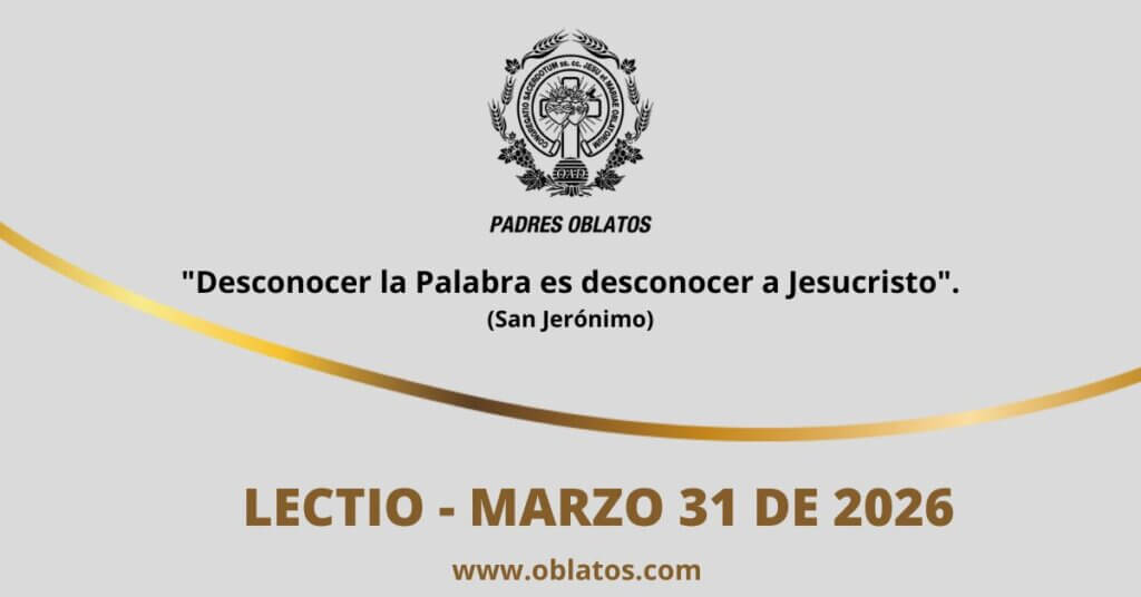 Lectio marzo 31 de 2026