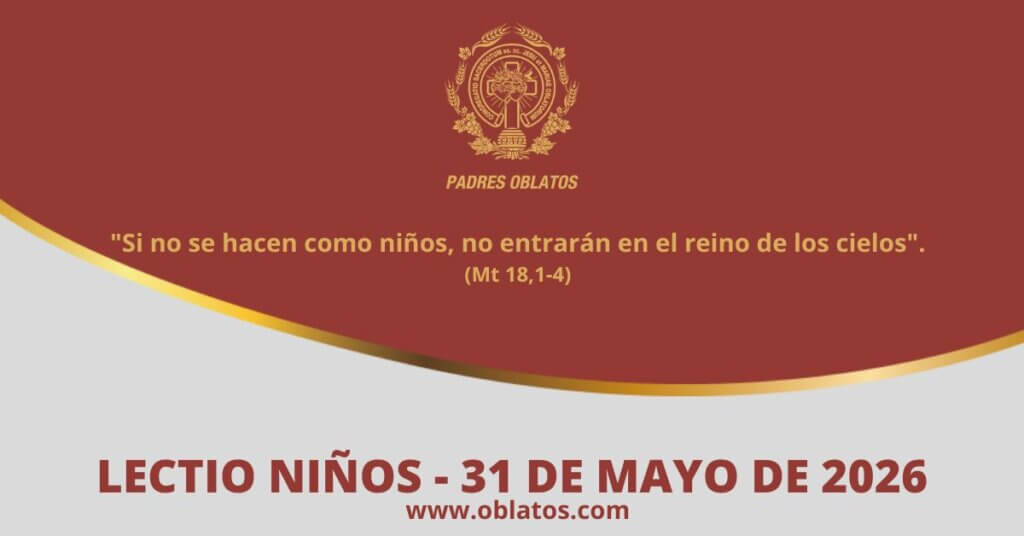 Lectio-niños 31 de mayo de 2026