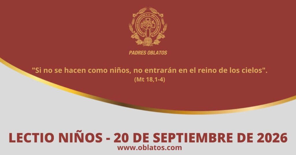 Lectio-niños 20 de septiembre de 2026