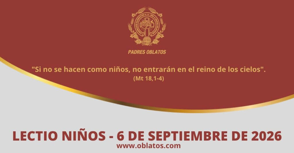 Lectio-niños 6 de septiembre de 2026