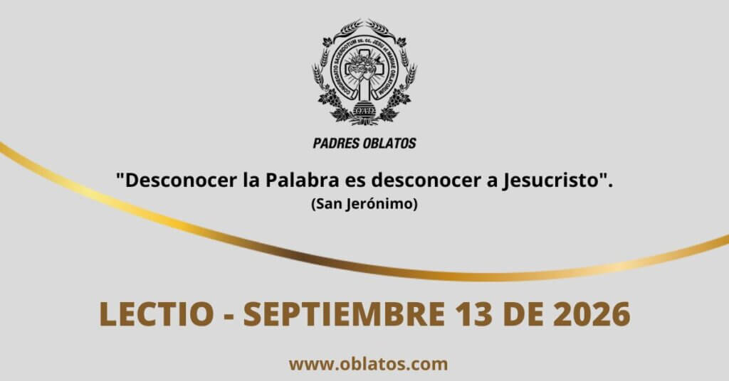 Lectio septiembre 13 de 2026