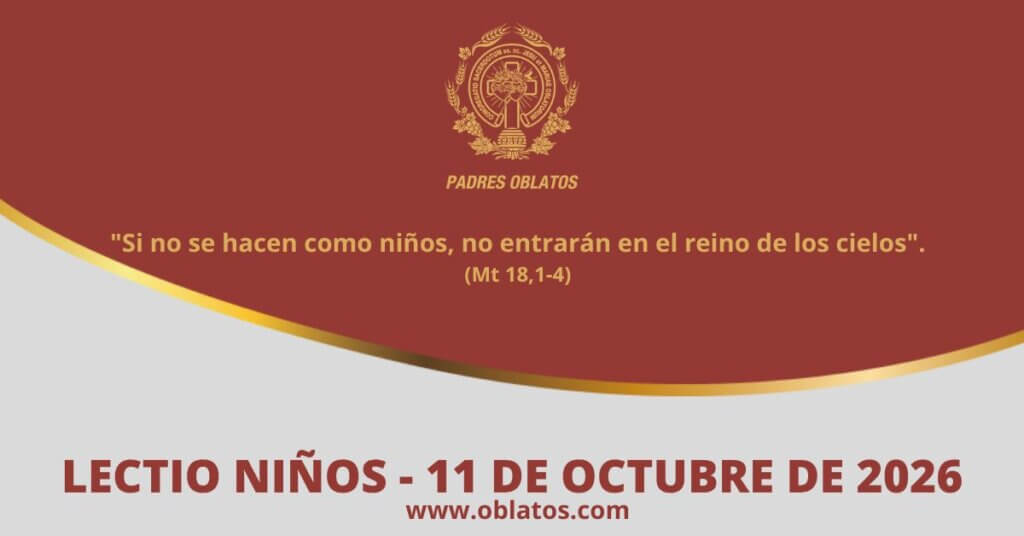Lectio-niños 11 de octubre de 2026