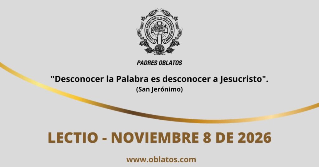 Lectio noviembre 8 de 2026