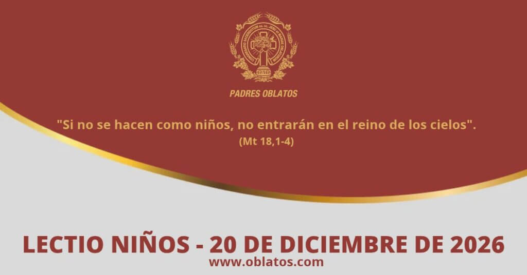 Lectio-niños 20 de diciembre de 2026
