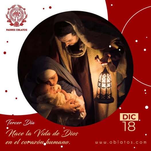 Día tercero de la novena de aguinaldos diciembre