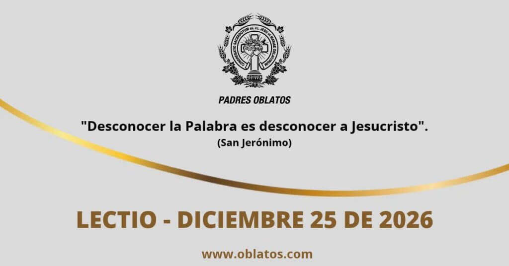 Lectio diciembre 25 de 2026